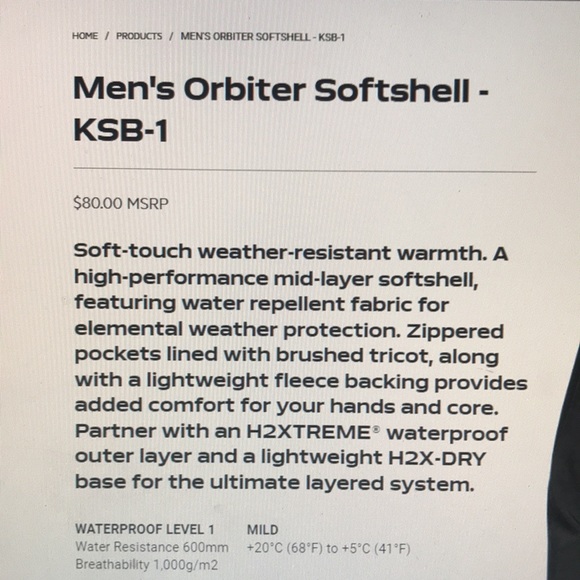 Stormtech jacket men’s printer soft shell-KSB-1 - Picture 5 of 6